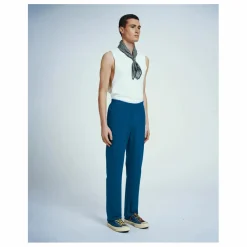 Homecore Pantalon Elastiqué Coton Bio | Bleu Best