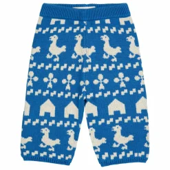 Sale Bobo Choses Pantalon Ferme Maille Coton Bio | Bleu