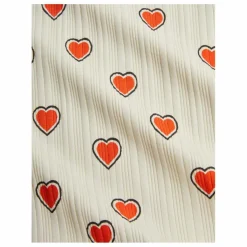 Sale Mini Rodini Pantalon Flare Cœurs Coton Bio | Ecru