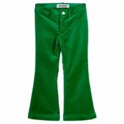 Mini Rodini Pantalon Flare Doggie Velours Coton Bio | Vert Best