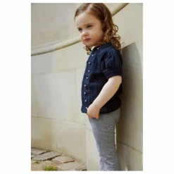 Copenhagen Colors Pantalon Flare Rayé | Bleu marine Discount