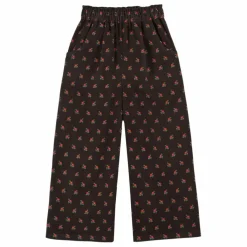 Enfant Emile et Ida Pantalon Fleuri Velours |