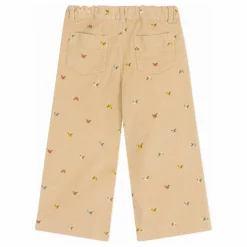 Petit Bateau Pantalon Fleuri Velours Côtelé | Beige Clearance