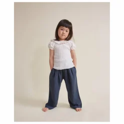 Online Búho Pantalon Fluide Lin | Bleu nuit