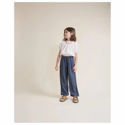 Online Búho Pantalon Fluide Lin | Bleu nuit