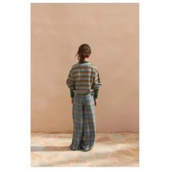 Online Longlivethequeen Pantalon Large Carreaux | Bleu