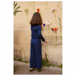 Louise Misha Pantalon Large Salia Laine | Bleu marine