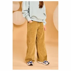 Clearance AO76 Pantalon Leyla Ardo Velours Côtelé | Jaune moutarde