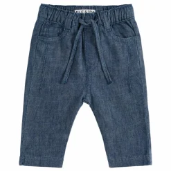 Emile et Ida Pantalon Lin Indigo | Bleu jean Outlet