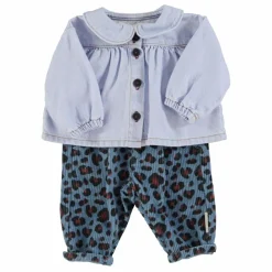 Enfant Piupiuchick Pantalons, Joggers|Pantalons, Jeans|Pantalon Léopard Velours Côtelé |