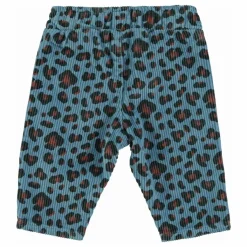 Enfant Piupiuchick Pantalons, Joggers|Pantalons, Jeans|Pantalon Léopard Velours Côtelé |