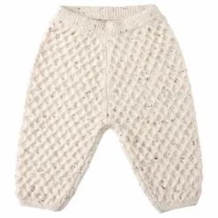 New Rylee + Cru Pantalon Maille Chiné | Ecru