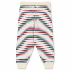 Enfant Konges Sløjd Pantalons, Joggers|Joggers, Pantalons|Pantalon Manis Rayé Maille Coton Bio |