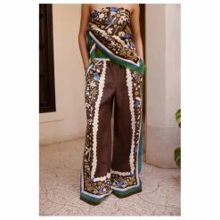 Clearance Alémais Pantalon Maroc Lin | Marron