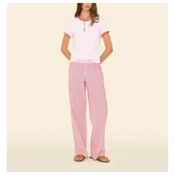 Xirena Pantalon Maxime Rayé x Léa Meylan | Rose Best