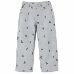 garbo&friends Pantalon Mulberry Velours Côtelé | Bleu Clearance