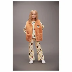 Enfant Mini Rodini Pantalon Ours Carreaux Coton Bio |