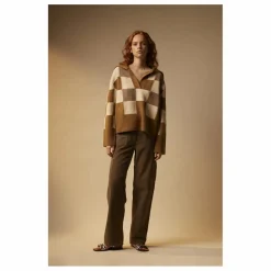 Tressé Pantalon Paolan Velours Côtelé | Marron Best