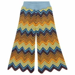 Hot Misha & Puff Pantalon Parlor Chevron Laine Mérinos | Jaune