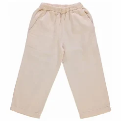 Poudre Organic Pantalon Pomelos Double Gaze de Coton Bio | Rose poudré