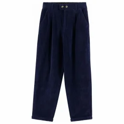 Outlet Leon & Harper Pantalon Prom Velours Côtelé Coton Bio | Bleu marine