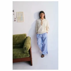 Sale the new society Pantalon Rayures Hebe | Bleu