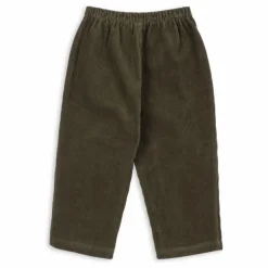 Konges Sløjd Pantalon Sully Velours Côtelé Coton Bio | Vert kaki New