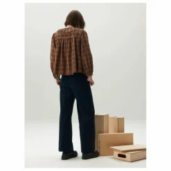 BELLEPIECE Pantalon Varsovie Velours Côtelé | Bleu pétrole New