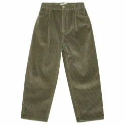 brunobruno nation Pantalon Velours Côtelé Dorethy Coton Bio | Vert kaki