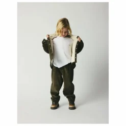 brunobruno nation Pantalon Velours Côtelé Dorethy Coton Bio | Vert kaki