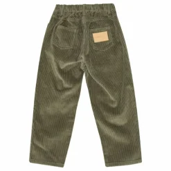 brunobruno nation Pantalon Velours Côtelé Dorethy Coton Bio | Vert kaki