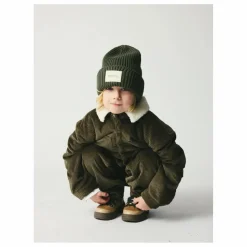 brunobruno nation Pantalon Velours Côtelé Dorethy Coton Bio | Vert kaki