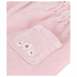 Petit Bateau Leggings, Pantalons|Pantalon Velours Côtelé Fleurs |