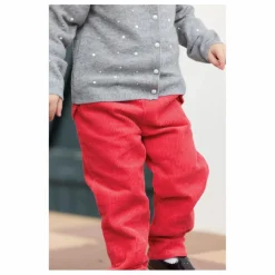 Tartine et Chocolat Pantalon Velours Côtelé Nœud | Corail