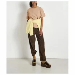 Hot American Vintage Pantalon Velours Côtelé Padow | Marron