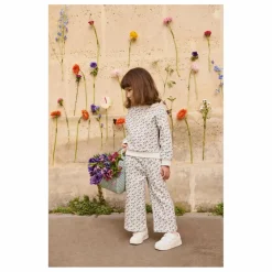 Online Louise Misha Pantalon Ysalia Fleuri Coton Bio | Crème