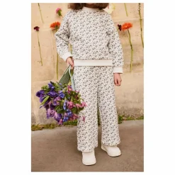 Online Louise Misha Pantalon Ysalia Fleuri Coton Bio | Crème