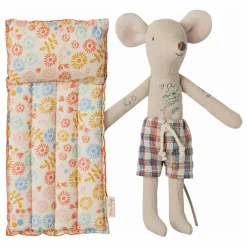 Clearance Maileg Papa souris à la plage et son matelas Multicolore