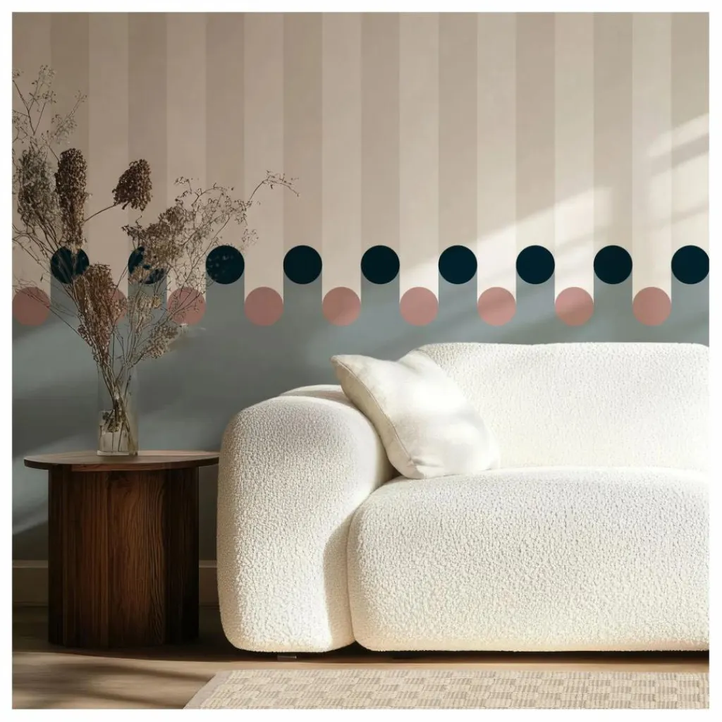 Edito Papiers peint Dott - 4 lès | Bleu Clearance