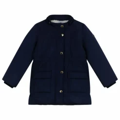 Petit Bateau Parka Mi Longue Elastiquée Unie | Bleu marine Best