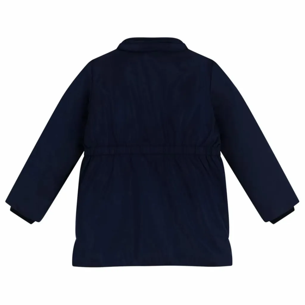 Petit Bateau Parka Mi Longue Elastiquée Unie | Bleu marine Best