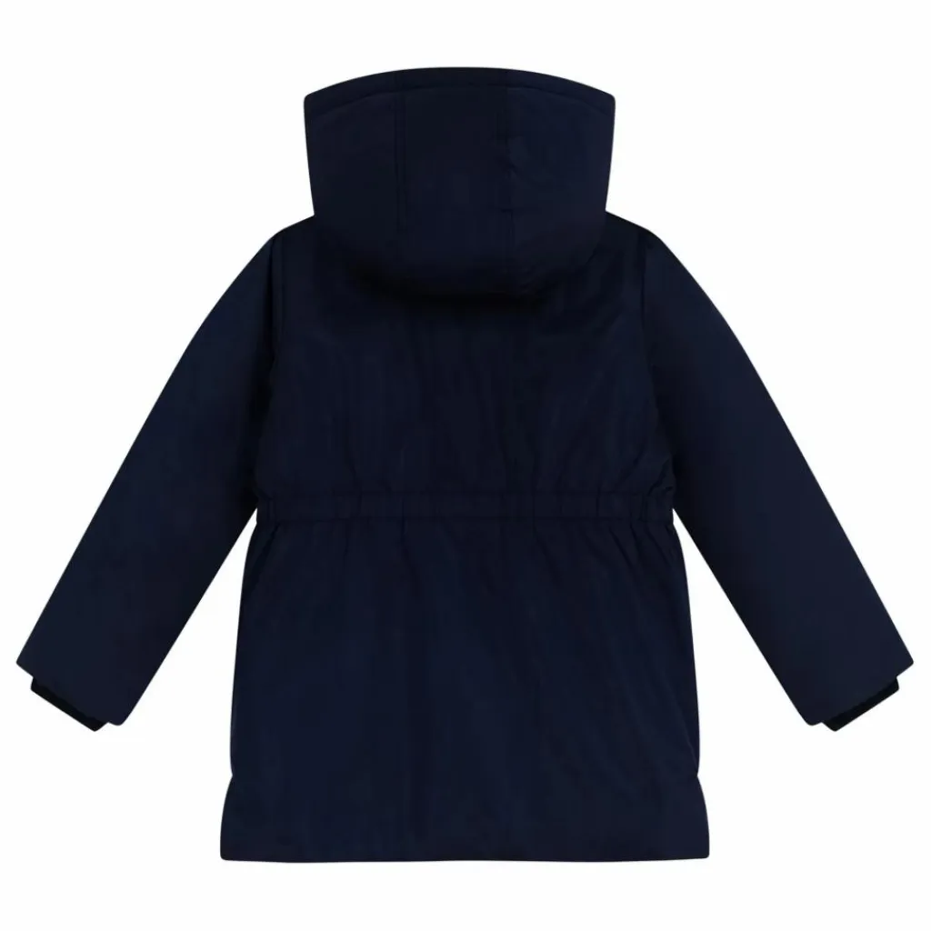 Petit Bateau Parka Mi Longue Elastiquée Unie | Bleu marine Best