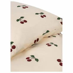 Sale Konges Sløjd Parure de lit Cherry en coton bio | Rouge cerise