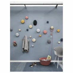 Clearance Muuto Patère en frêne The Dots | Bleu nuit