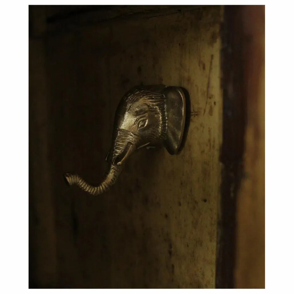 Doing Goods Patère en laiton Billy l'éléphant | Gold Sale