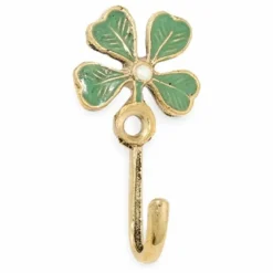 Doing Goods Patère en laiton Lucky Clover | Doré New