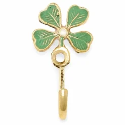 Doing Goods Patère en laiton Lucky Clover | Doré New