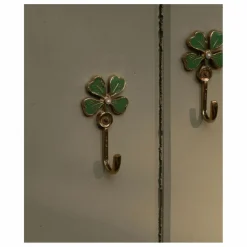 Doing Goods Patère en laiton Lucky Clover | Doré New