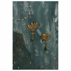 Enfant Doing Goods Patères Devi Palmtree en laiton recyclé - Set de 2 |