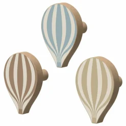 Enfant Cam Cam Patères Montgolfière - Set de 3 |